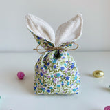 Spring flowers Easter reversible bunny treat bag