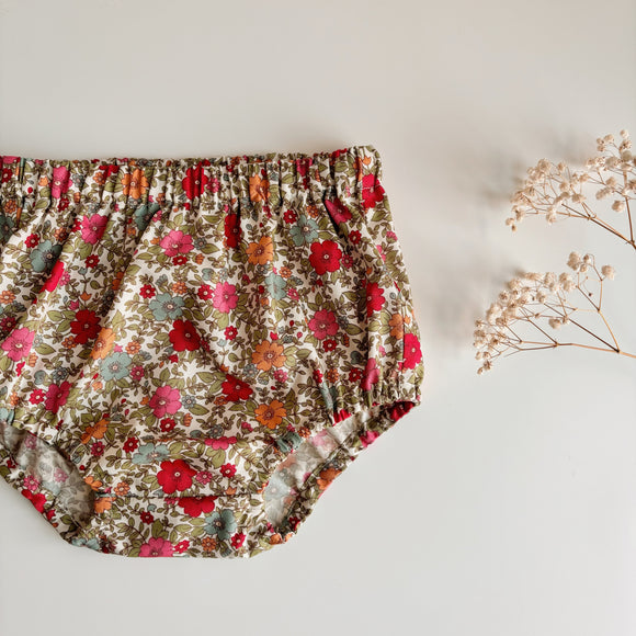 Autumn floral handmade bloomers