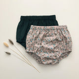 Grey floral bloomers, 6-12 months
