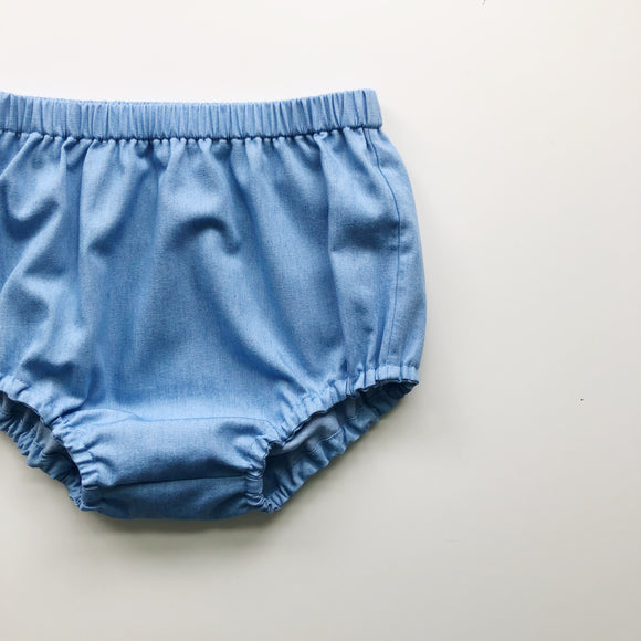Pale blue lightweight denim bloomers